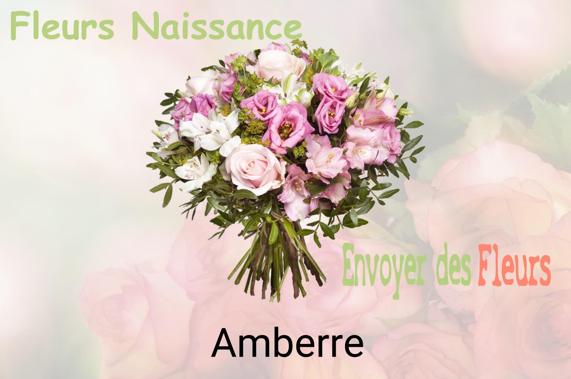 Bouquet de fleurs de naissance livré à Amberre